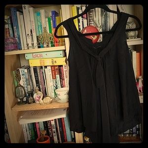 BALENCIAGA silk black tank